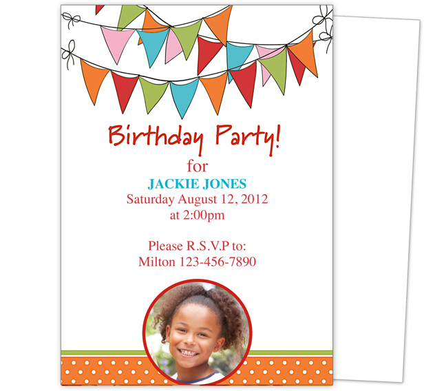 Kids Birthday Invitations Templates Free 8