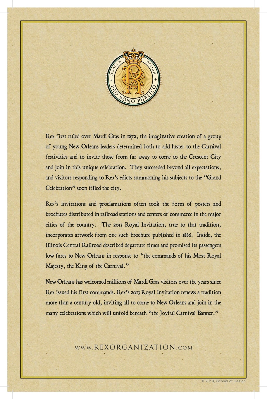 The Royal Invitation Goes Back to 1872