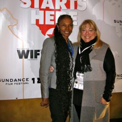 Producers Candace Bowen and Lucy Webb at Women In Film in Park City Breakfast at the Sundance Film Festival