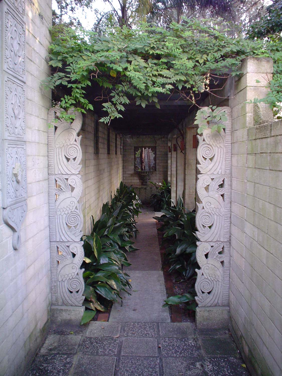 A&H's Maitland Art Center's Mayan Courtyard Walkway