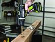 Rockwell 16V Drill-Driver drilling post hole