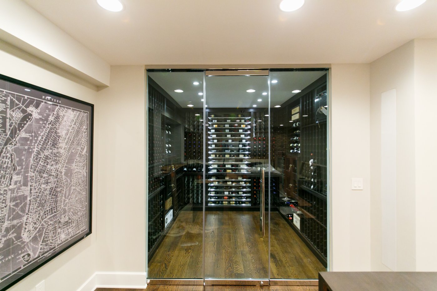 Contemporary Wine Cellar Designed by Joseph & Curtis