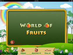 World of fruits for kids application