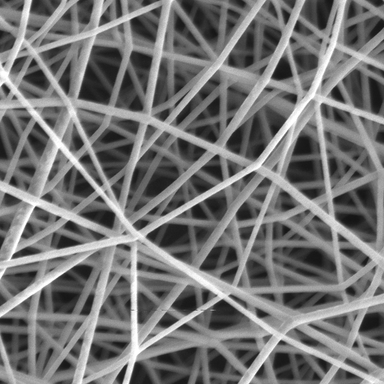 Nanofibres form biopolymer