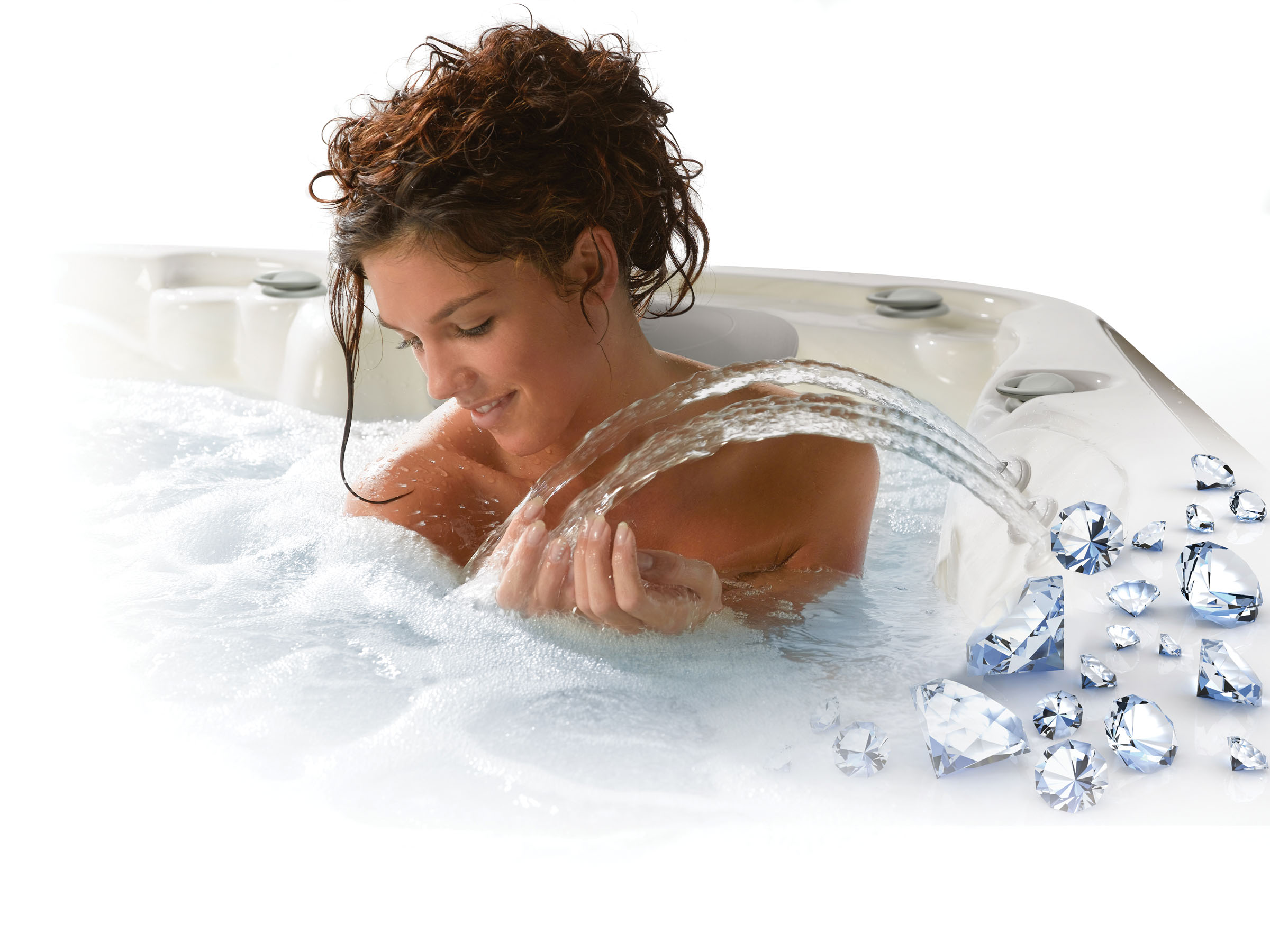 Diamonds are a hot tub's best friend.The
