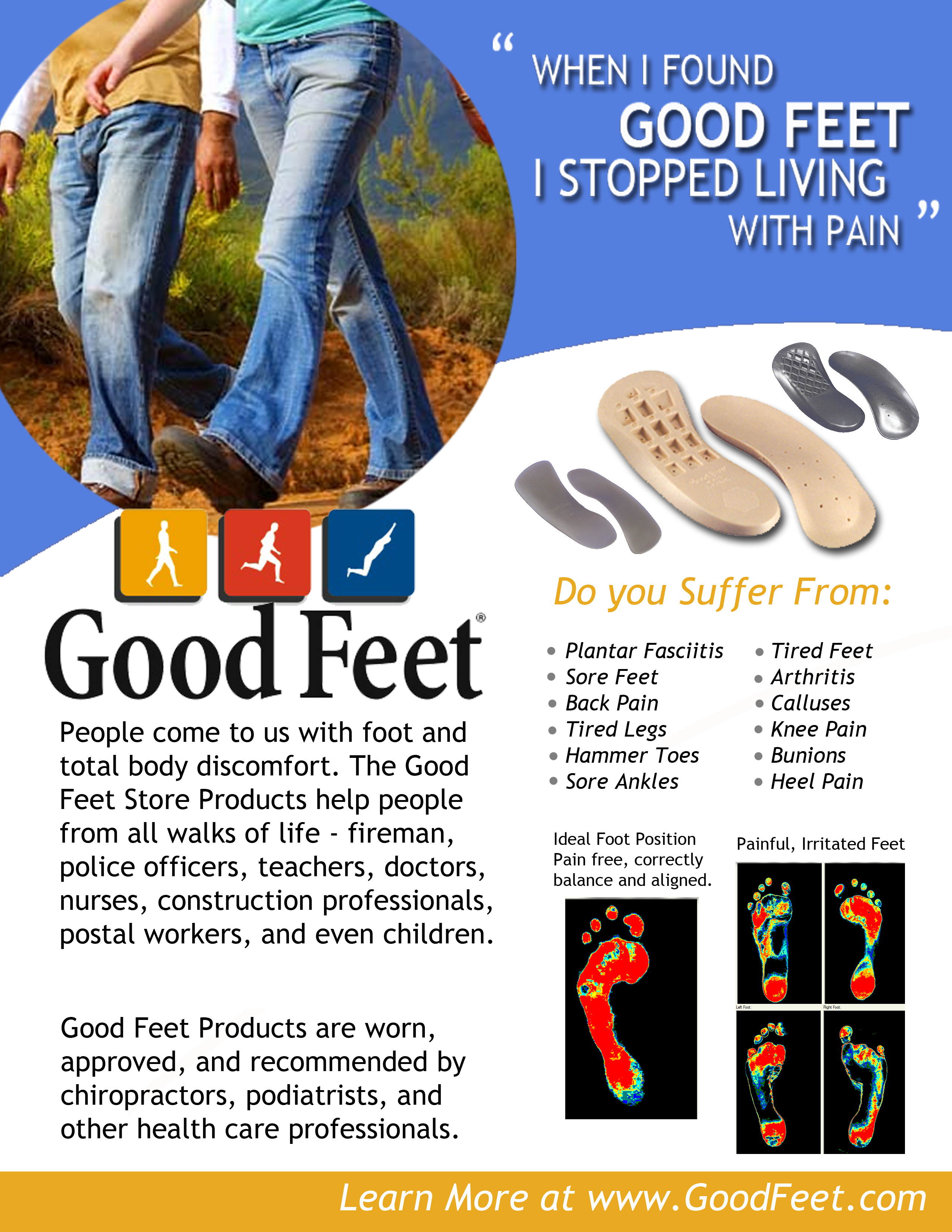 Good Feet Arch Support Stores in New 