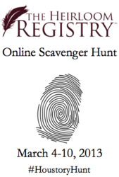 heirloom registry, houstory, family history, genealogy, keepsakes, family stories, antiques, scavenger hunt