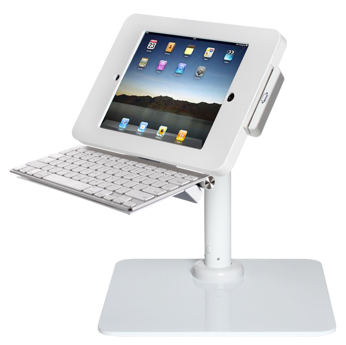 Lilitab Counter iPad Kiosk with Secure Card Reader and Keyboard Attachment