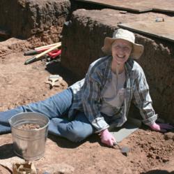 Excavating at the Dillard site.