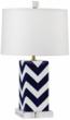 Robert Abbey Table Lamp Featuring a Chevron Pattern