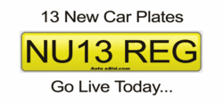 New 13 Registration Plates Go Live