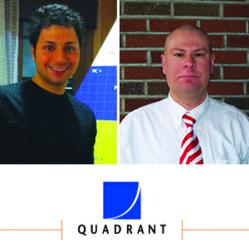 (from left) Photos of Quadrant EPP Directors Mr. David Summers, New England Territorial Manager and Mr. Andrew Raugh, Production Supervisor - Reading, PA