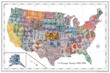 Stamp Map USA