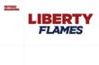 The Liberty Flames Athletics wordmark