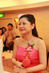 Hellen Chen at a wedding ceremony she presided