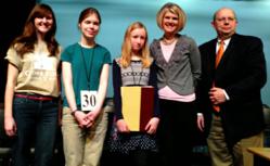 2013 Utah Valley Spelling Bee winners and sponsors