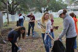 Centenary students and staff clean up during 2013 MLK Service Day