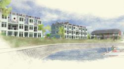 This rendering shows the future West Harbor Lofts at Heritage Harbor Ottawa.