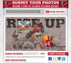 Atlanta Falcons Rise Up Photo Mosaic