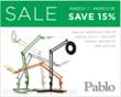 Limited Time! Shop Pablo Lighting at Lightology at Save 15% through 3/19/13