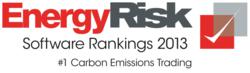 energy risk software survey ranking 2013 No. 1 Carbon Emissions Pioneer Solutions ETRM