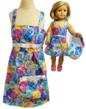 Matching Girl & Doll Dresses With Purses