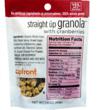 Upfront Foods Straight Up Granola with Cranberries