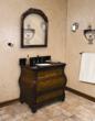 Walnut Bombe Chest Style Bathroom Vanity From Hardware Resources