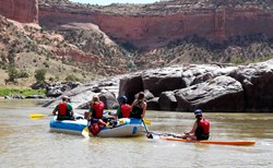 Colorado River rafting near Grand Junction.