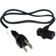 IEC320 C13 to NEMA 5-15P Left Angle universal power cords