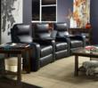 Row of 3 Lane 222 end Zome Home Theater Recliners