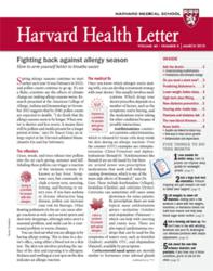 Cover of the March 2013 Harvard Health Letter