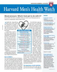 Cover of the March 2013 Harvard Men's Health Watch