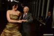 Grace Bennett, publisher of Inside Chappaqua Magazine, dancing with her father, Jacob Breitstein, an 89-year-old Holocaust survivor.