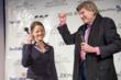 Jodie Foster receives key to the city from Sun Valley Mayor, DeWayne Briscoe.