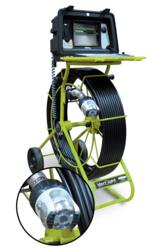 VeriSight Pro 360 inspection camera articulates to capture full detail from within drain pipes.