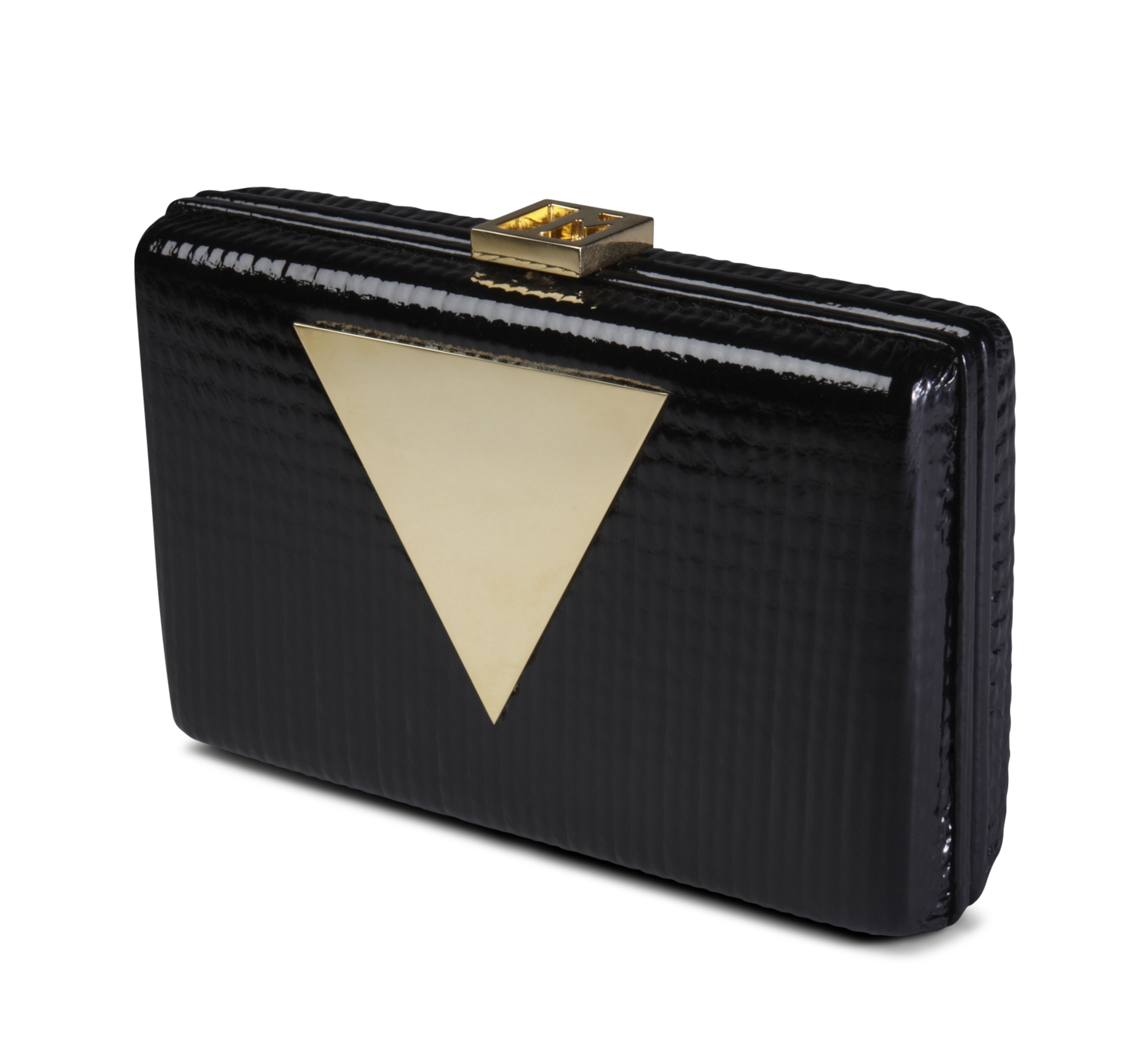 Jill Milan Holland Park Clutch black and gold