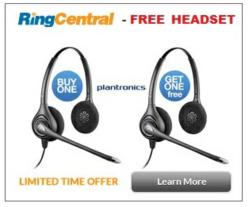 Free RingCentral Plantronics Headset