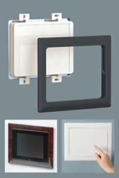 flush mounting frames for wall mounted enclosures