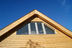 Bespoke triangular Timber Casement Window from Allan Brothers used in Butser Ancient Farm’s Janus Visitor Centre