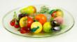 Venini Glass Bowl and Art Glass Fruit