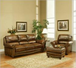 Parker House Cambria Sofa Collection in Tan Leather
