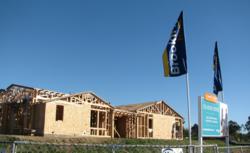 Framing at Brookfield Homes' new community, Seaside Ridge in Encinitas, CA