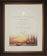 Certificate of Irish Heritage
