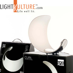 Luceplan Curl LED Sculptural Table Lamp now available at Lightkulture.com