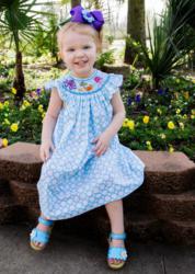 This and That for Kids' adorable Hand Smocked Sea Animal bishop is one of their favorite outfits in the summer line!