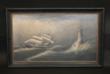 Clement Drew oil of "Minot's Ledge Light"