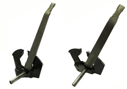 This shifting lever was requested by a large agricultural manufacturer who utilizes it in large tractors. Triangle's self-aligning assemblies function well in dusty farming applications.