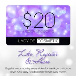 Lady de Cosmetic's "Fan of the Month" Contest