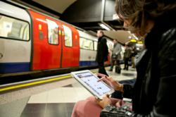 iPad Use in Public London Underground